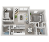2 Bedroom Floorplan